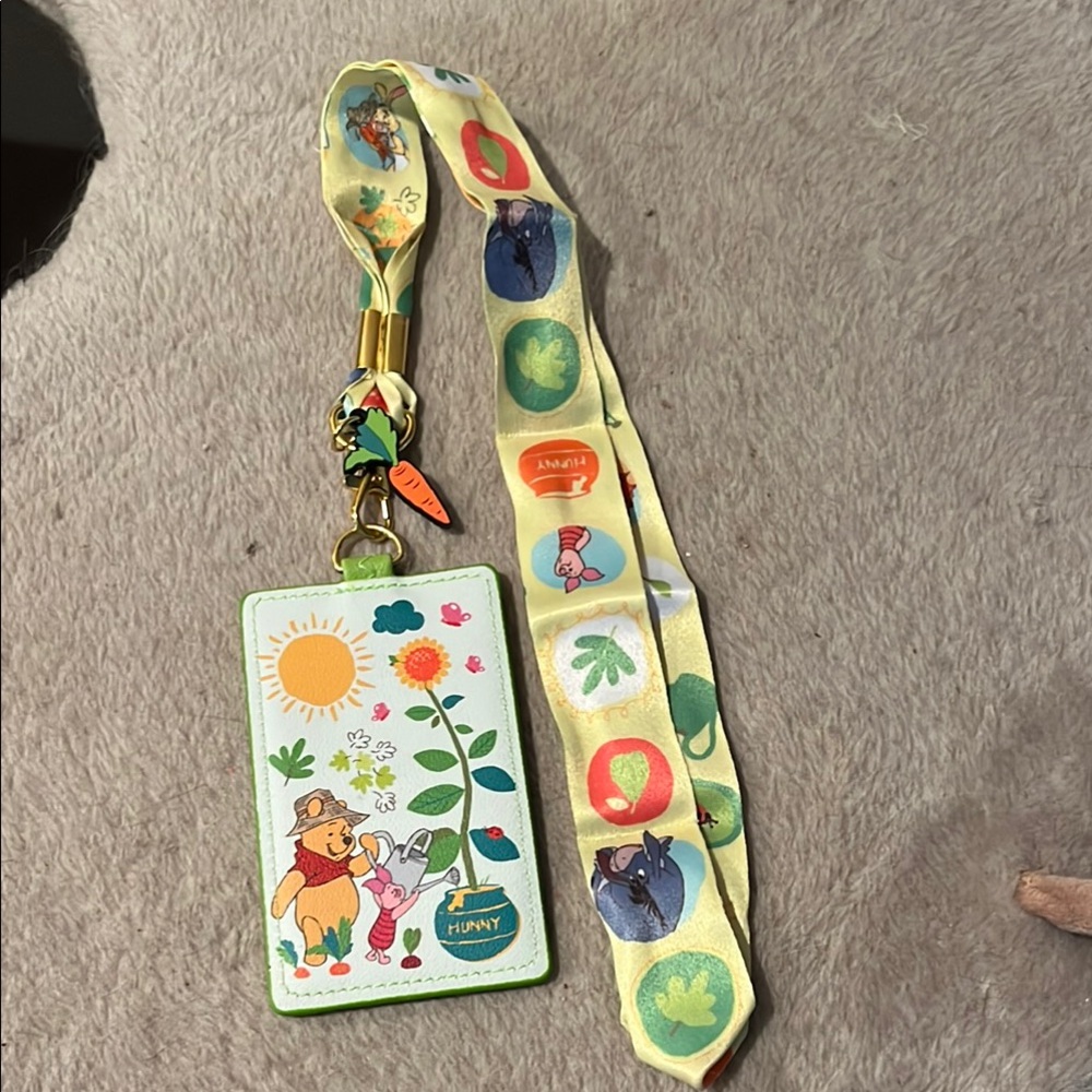 Disney Winnie the Pooh Lanyard with ID Holder